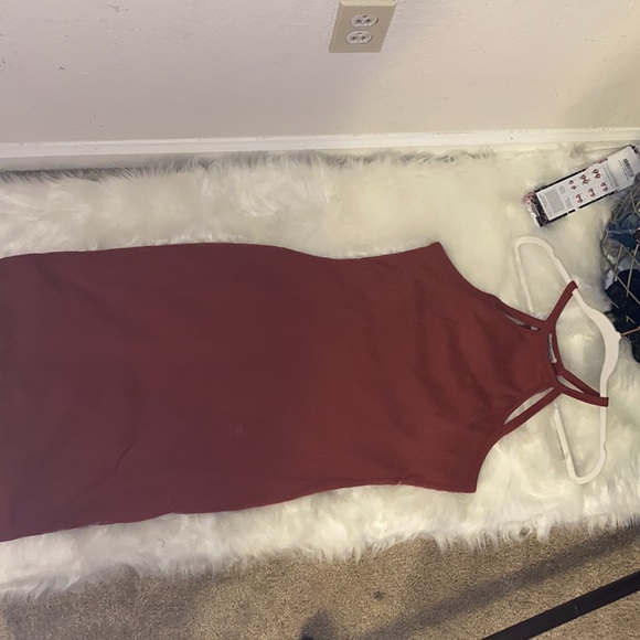 DRESS MIDI - RUST - Picture 3 of 4
